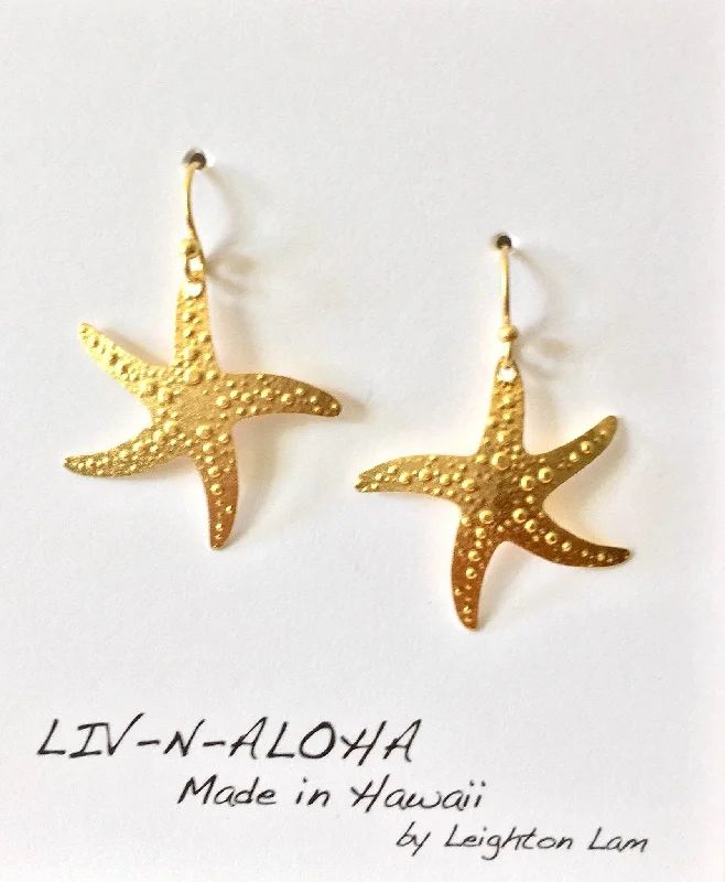 Women’s crystal earrings-Set of 4 - Starfish Earrings