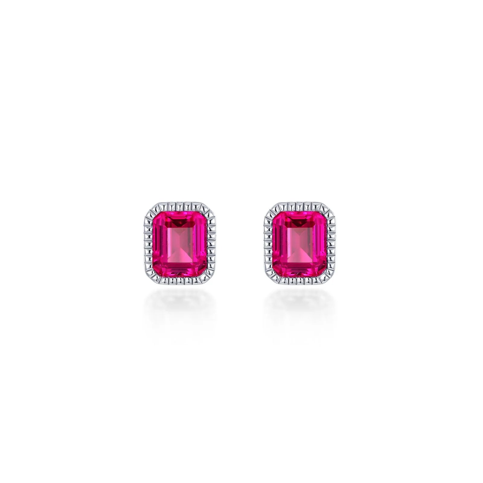 Women’s diamond stud earrings-Lafonn July Birthstone Solitaire Stud Earrings BE008RBP00