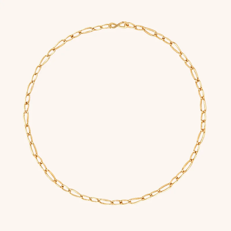 Women’s monogrammed necklaces-Infinite Slim Chain Necklace in Gold