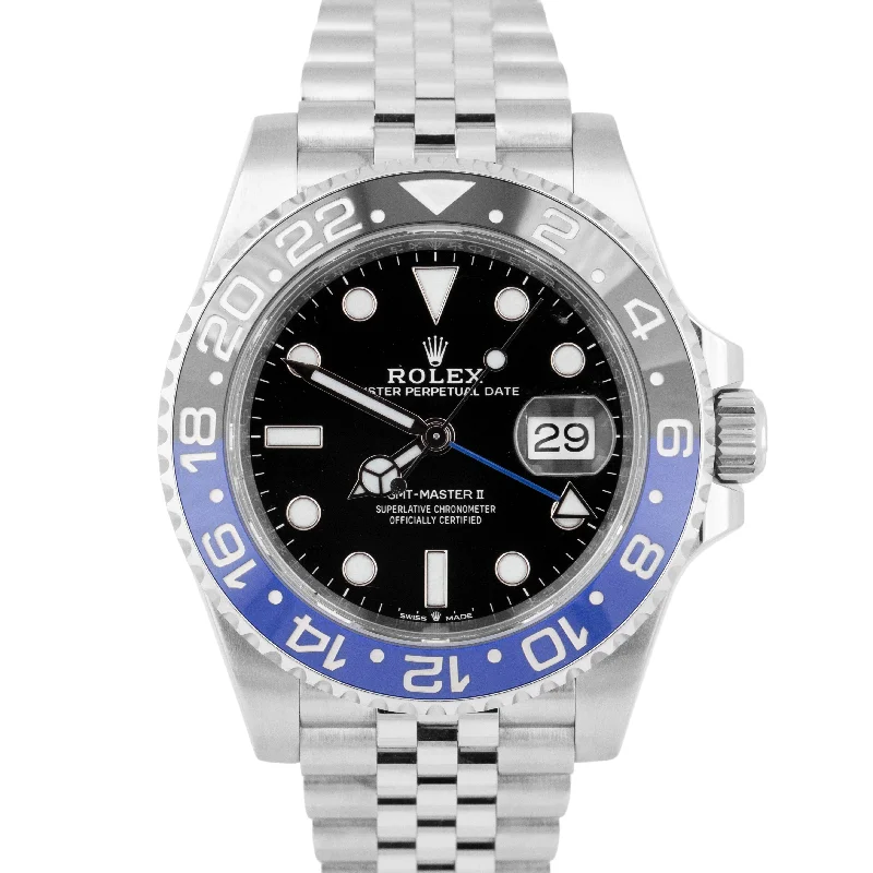 Unisex minimalist watches-2023 NEW CARD Rolex GMT-Master II BATMAN Blue Jubilee Steel 40mm 126710 BLNR BOX