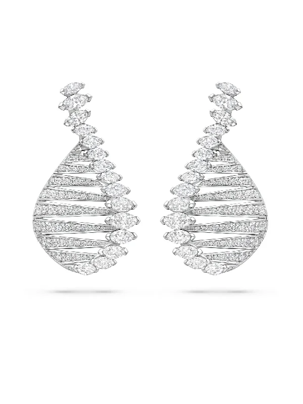 Women’s sparkling earrings-The Boodles National Gallery Collection - Play of Light Lake Keitele Earrings