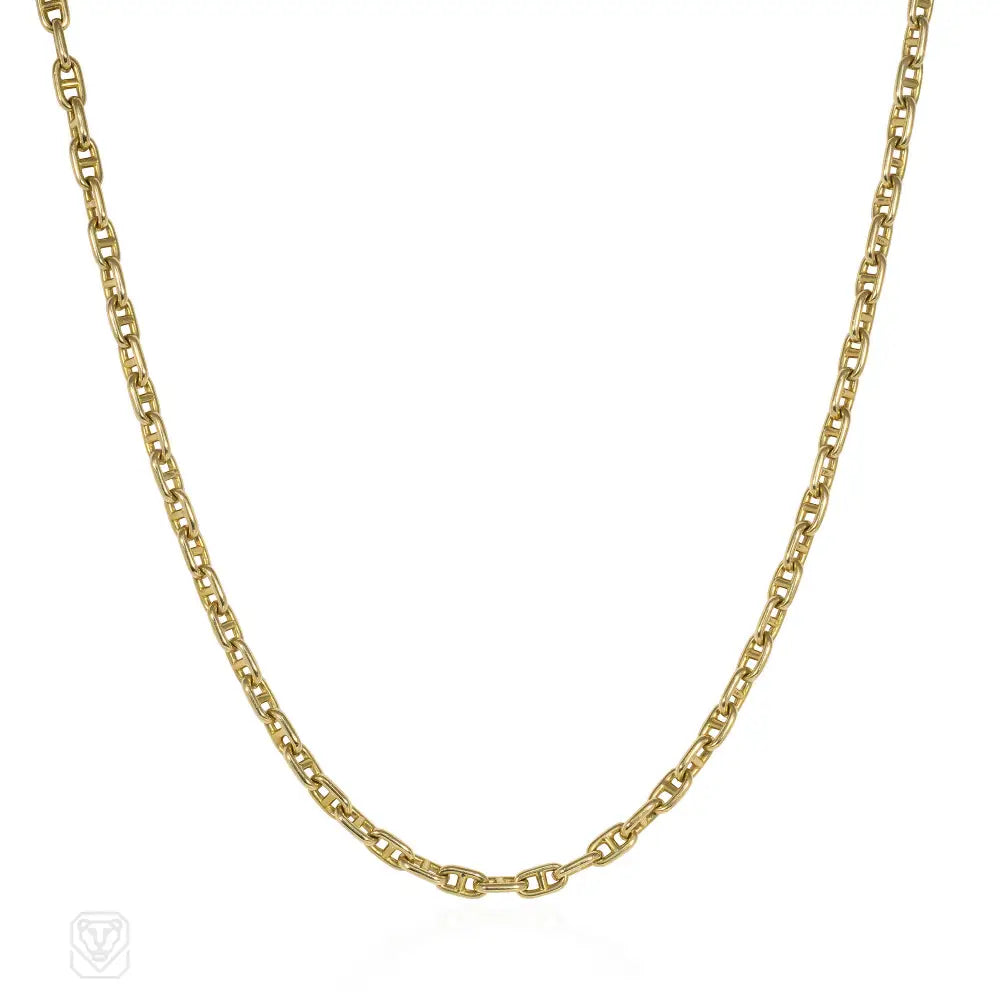 Women’s layered pearl necklaces-Hermès 1970s Narrow Chaîne D'Ancre Necklace