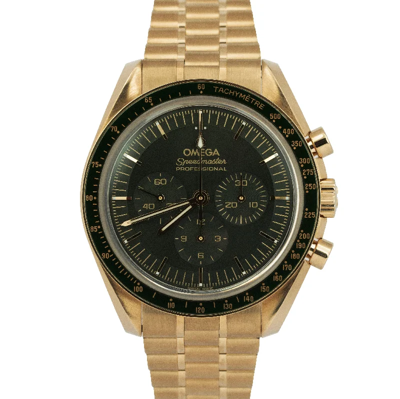 Unisex casual watches-Omega Speedmaster Professional 42mm 18K Moonshine Gold 310.60.42.50.10.001 B+P