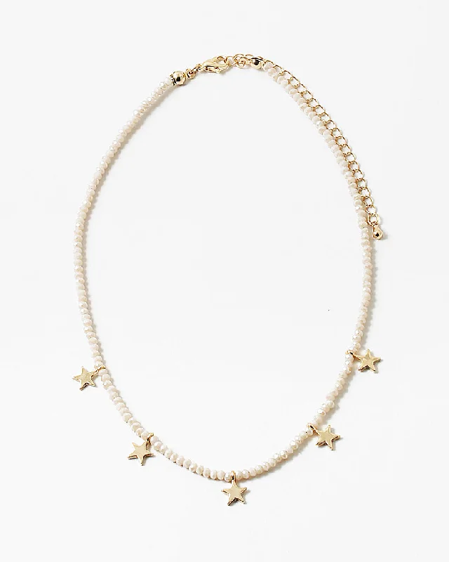 Women’s pearl necklaces-Starbright Necklace