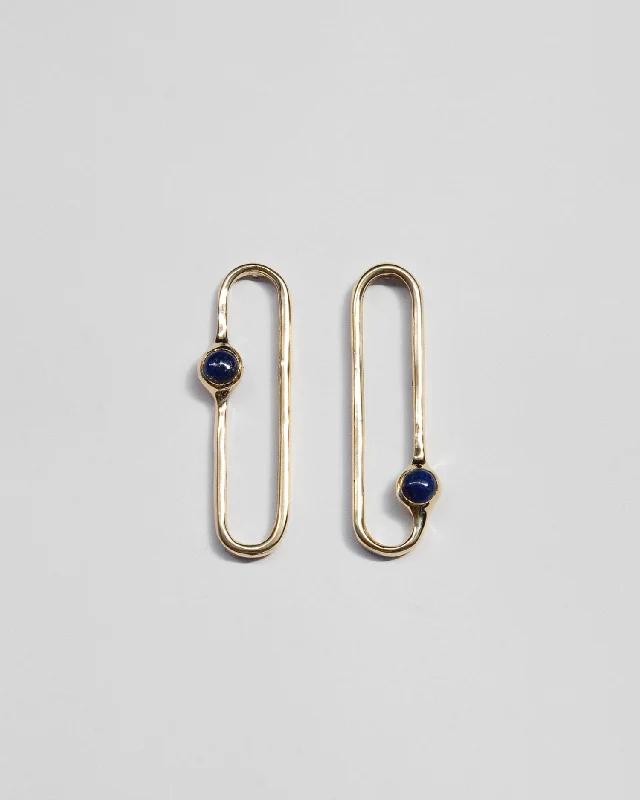 Women’s gemstone earrings-Amparo Earrings in Lapis