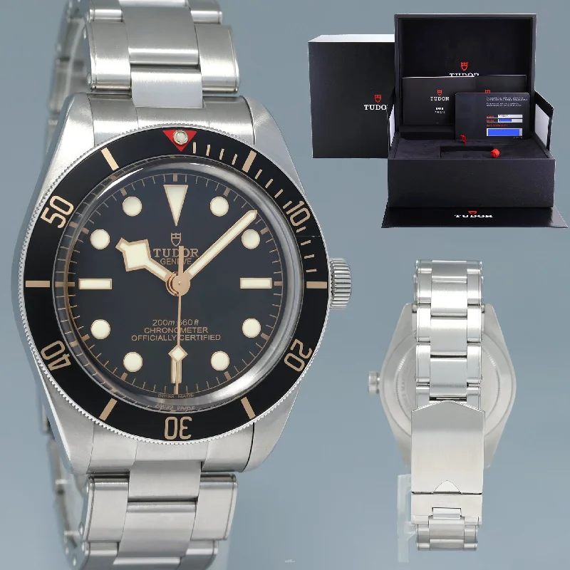 Unisex fashion watches-NEW 2024 PAPERS Tudor Black Bay Fifty-Eight 79030N Steel Black 39mm Watch Box