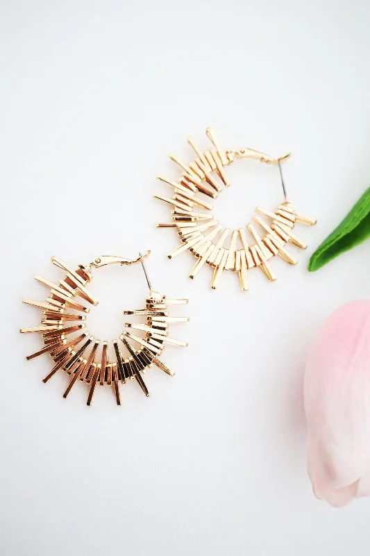 Women’s elegant stud earrings-Spike Earring