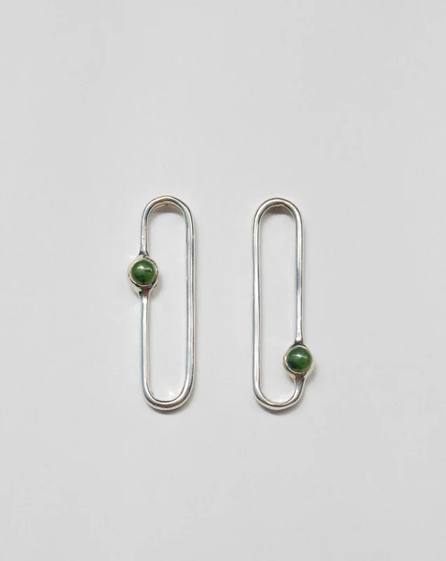 Women’s statement earrings-Amparo Earrings in Jade