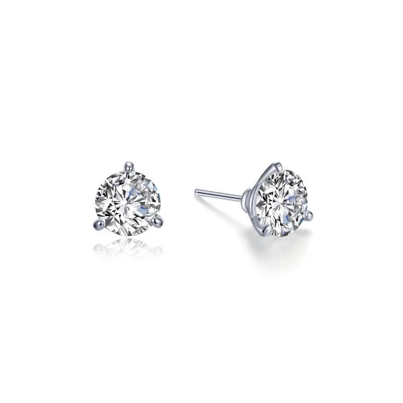 Women’s opal earrings-Lafonn Simulated Diamond 1.00cttw Martini Stud Earrings E0206CLP00