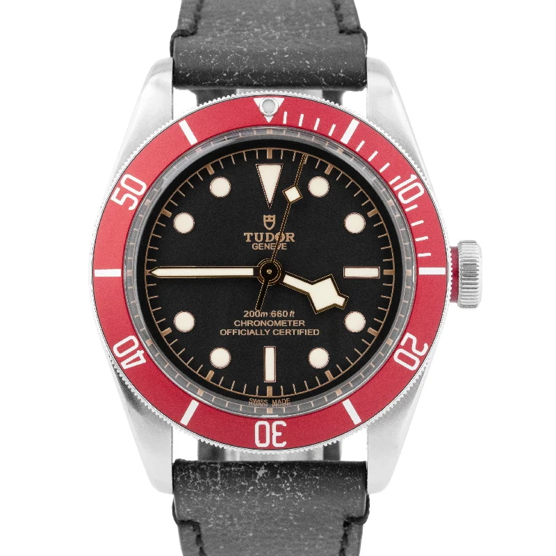 Unisex slim wristwatches-2022 Tudor Black Bay Heritage 79230 R Stainless Red 41mm Automatic Watch BOX