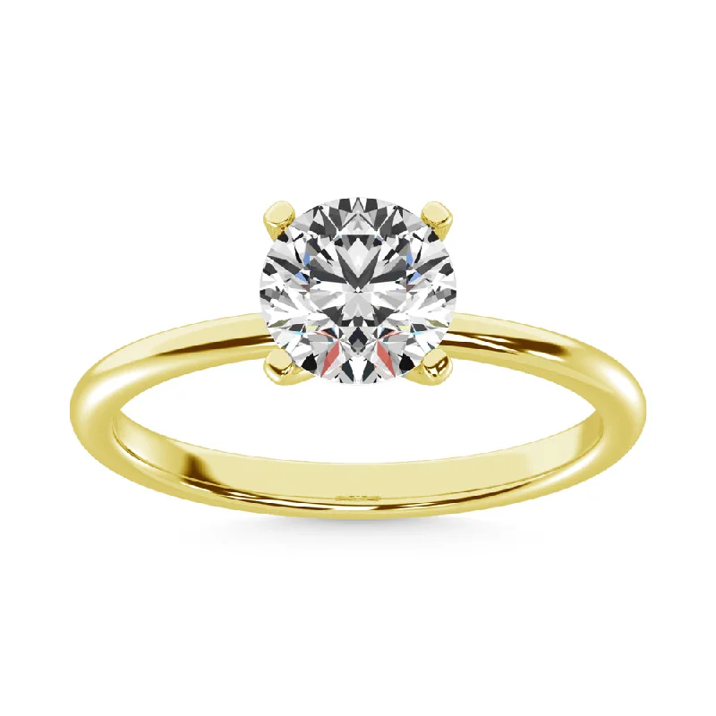 Women’s three-stone engagement rings-14K Yellow Gold Lab Grown Diamond 9/10 Ct.Tw. Solitaire Ring