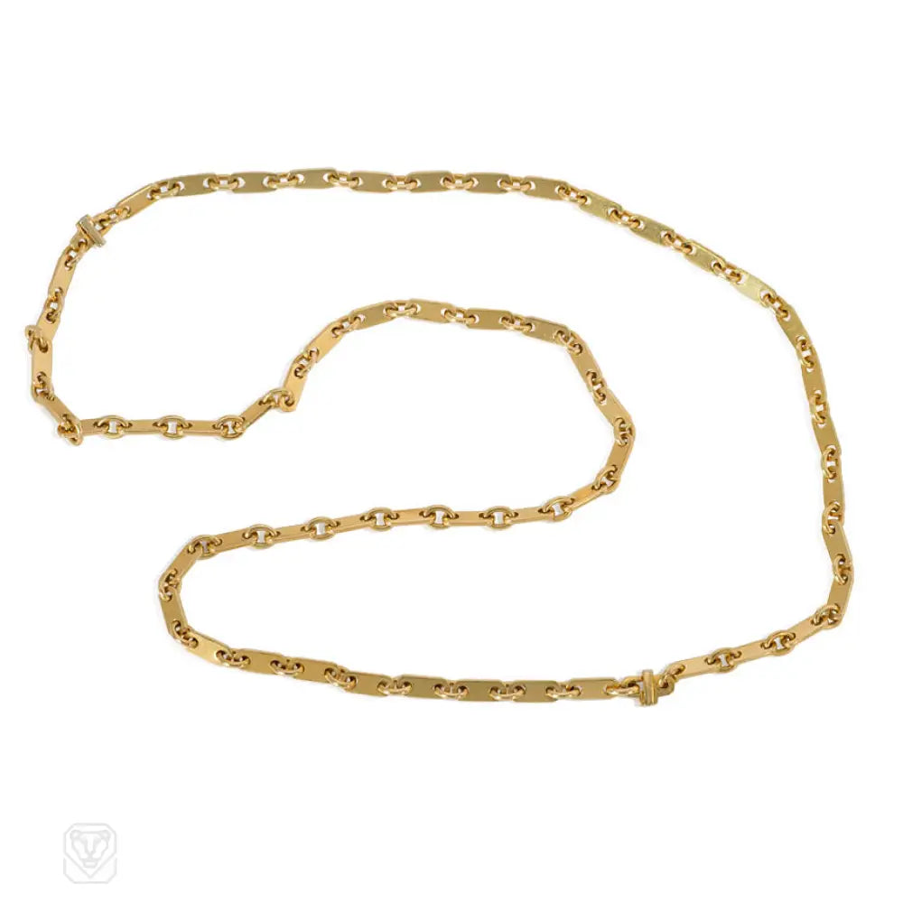 Women’s double chain necklaces-Tablet link chain necklace, Cartier