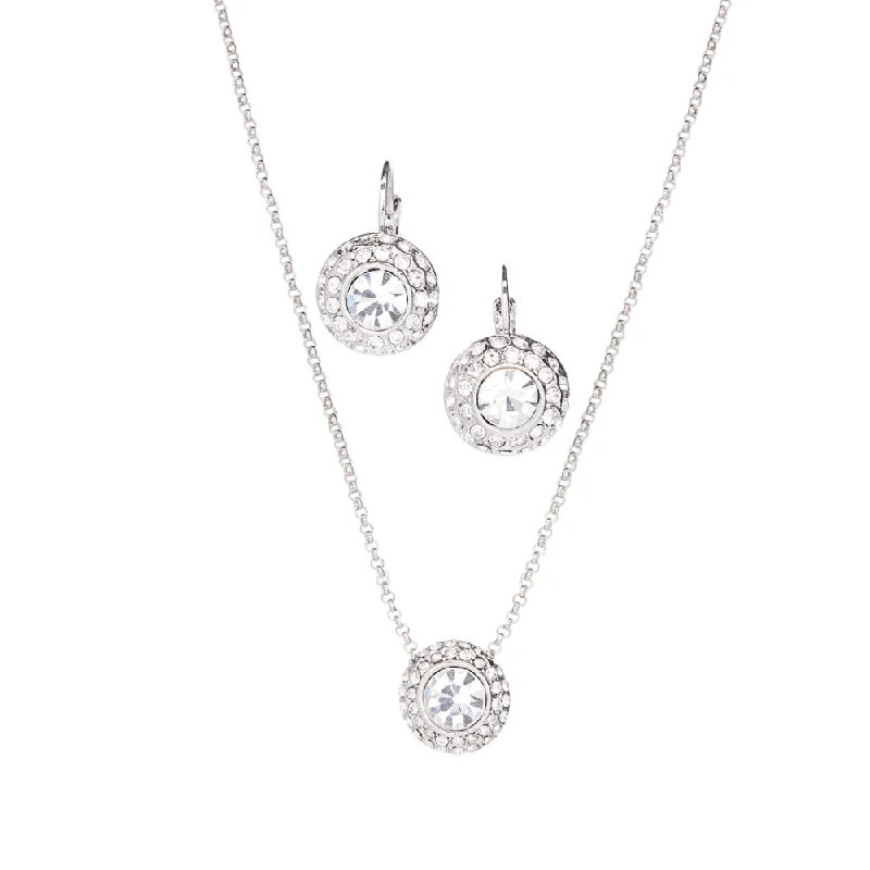 Women’s diamond pendant necklaces-Rosalind "Pretty" Necklace & Earring Set