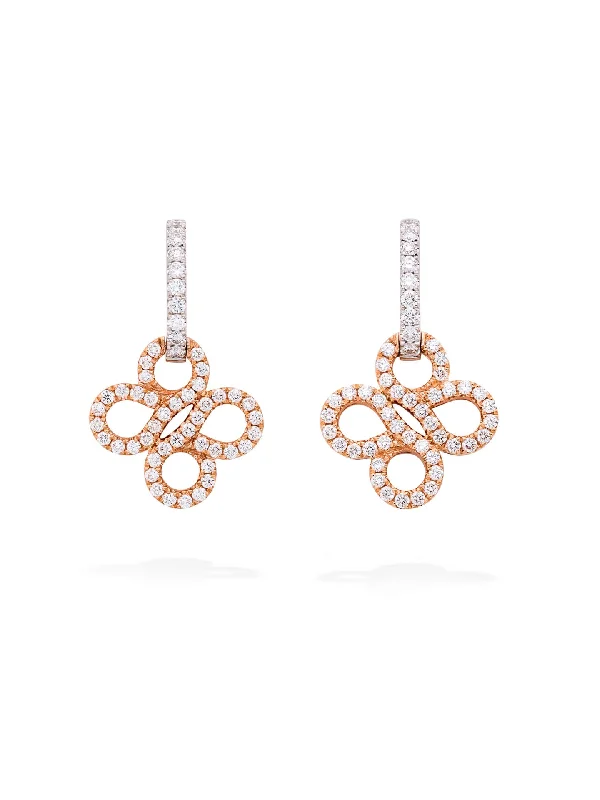 Women’s diamond drop earrings-Be Boodles Open Diamond Drop Earrings