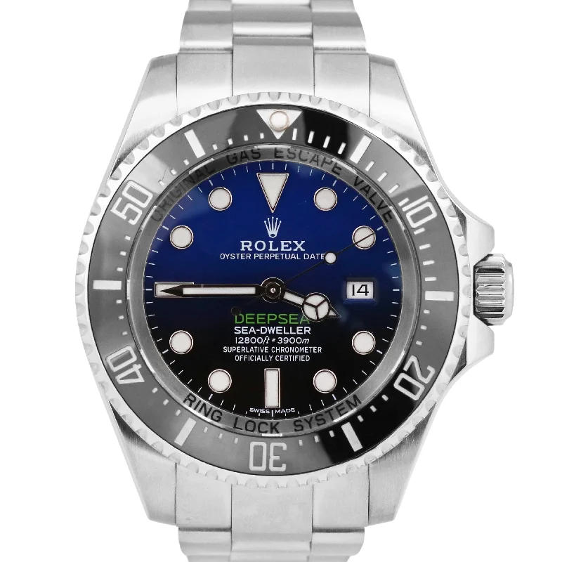 Unisex multi-function watches-Rolex Sea-Dweller Deepsea JAMES CAMERON Blue Black Stainless Steel 116660 44mm