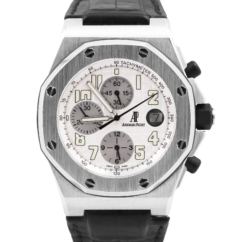 Unisex stainless steel watches-Audemars Piguet Royal Oak Offshore SILVER Stainless Steel 42mm 25770ST Watch