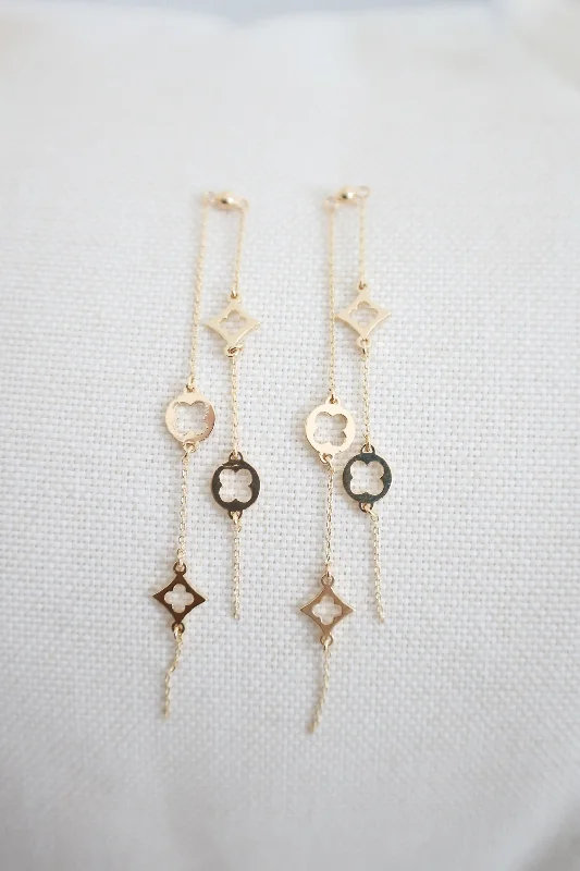 Women’s gold statement earrings-It's A Dupe Earring