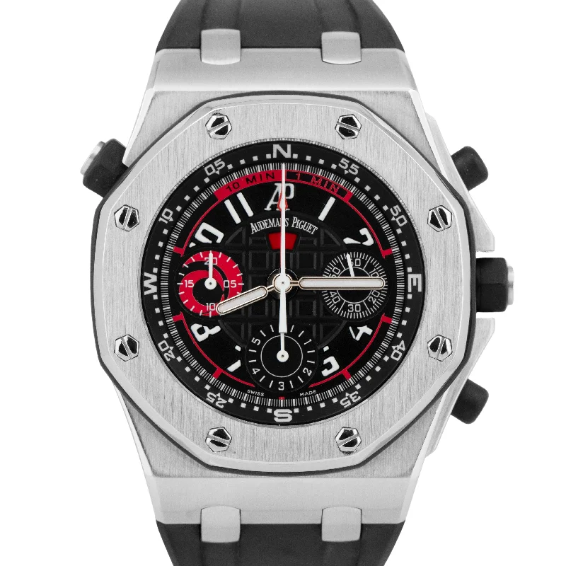 Unisex moon phase watches-MINT Audemars Piguet Royal Oak Offshore 26040ST Alinghi Polaris 44mm Steel Watch