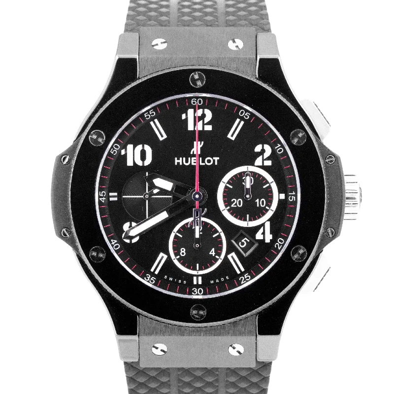 Unisex luxury smartwatches-MINT PAPERS Hublot Big Bang Black Magic 301.CX.130.RX Ceramic 44mm Watch BOX