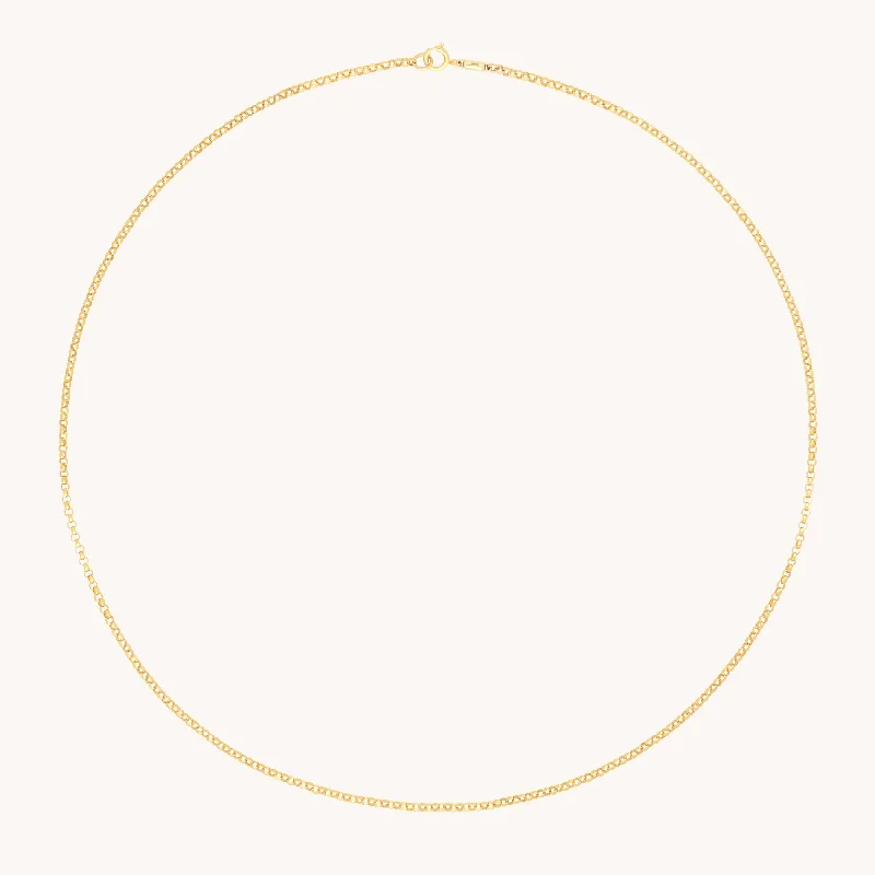 Women’s diamond necklaces-Chelsea Chain Necklace in Solid Gold