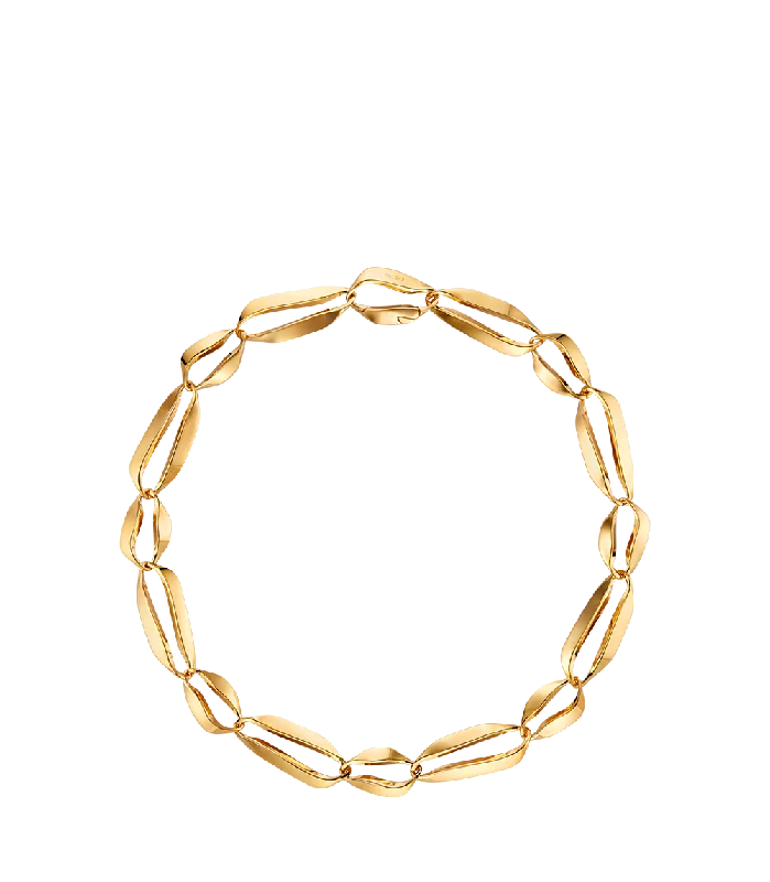 Women’s designer necklaces-Éole Chain - 24 carat gold-gilded