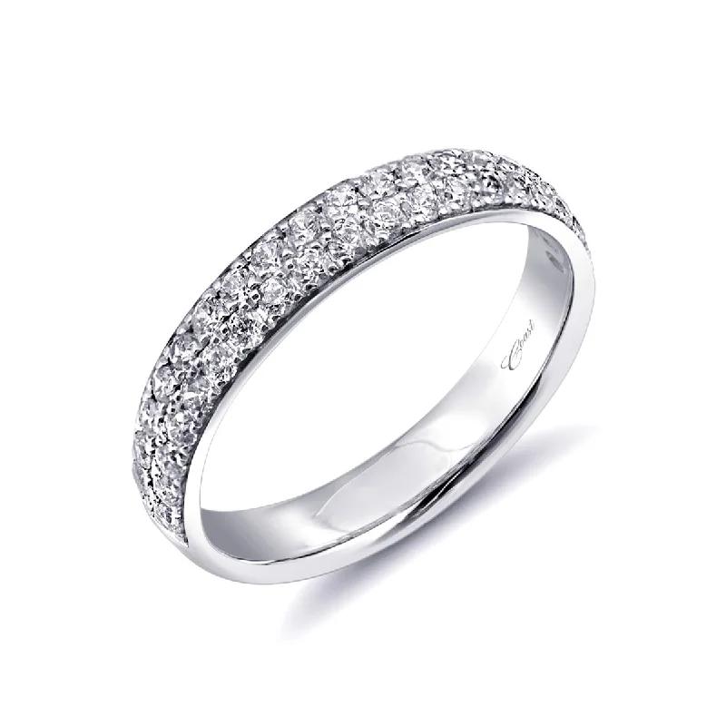 Women’s diamond engagement rings-14kw Gold Micro Pave Diamond Band