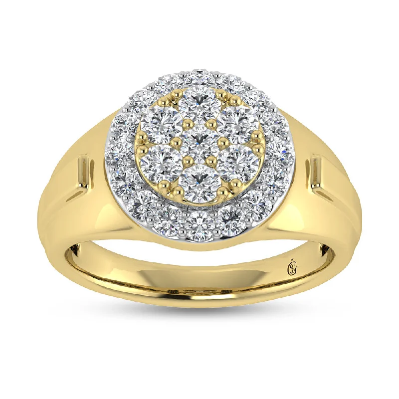 Women’s fancy colored diamond engagement rings-14K Yellow Gold Lab Grown Diamond 1 1/2 Ct.Tw. Mens Ring