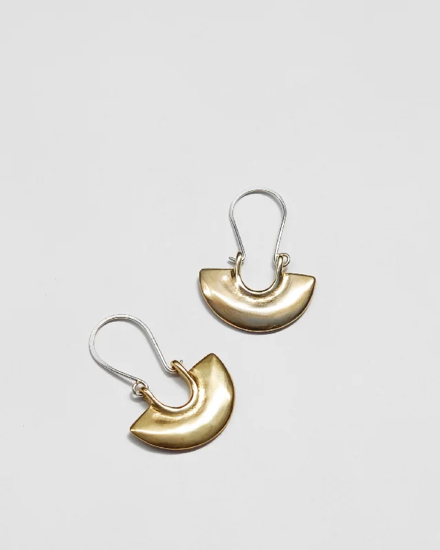 Women’s gold earrings-Medius Earrings