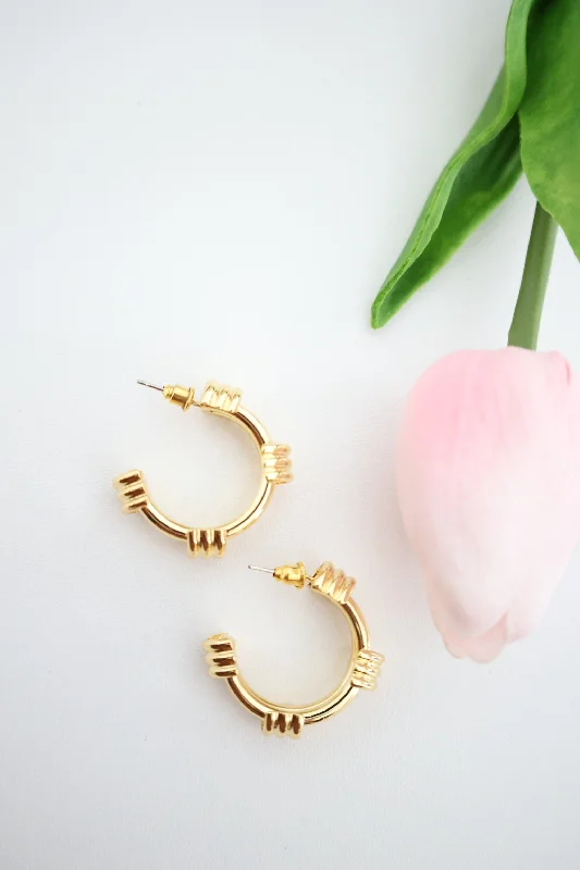 Women’s classic hoop earrings-Juniper Hoop Earring