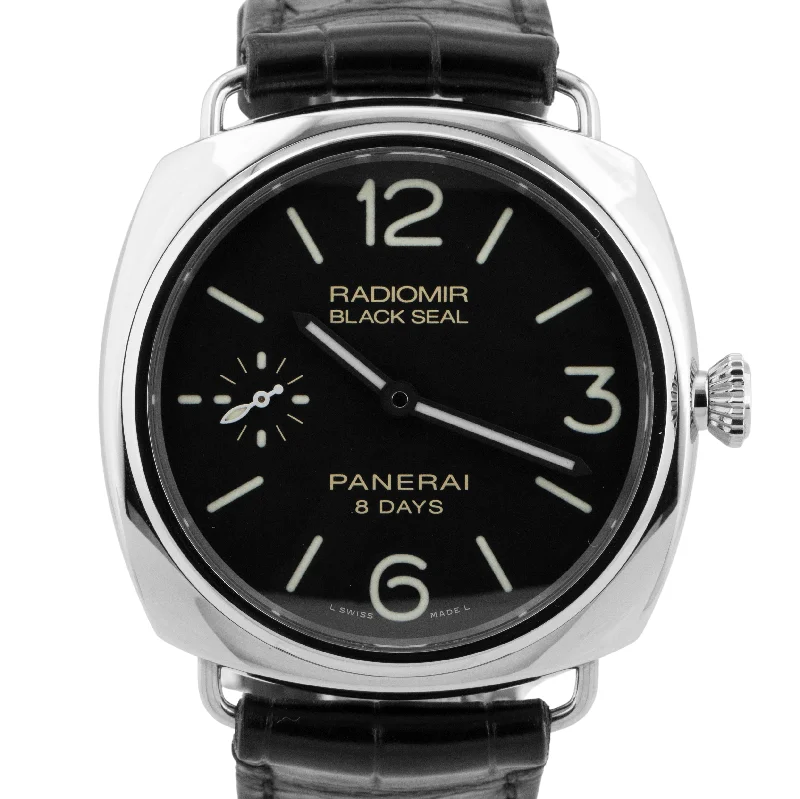 Unisex large face digital watches-MINT PAPERS Panerai Radiomir Black Seal 8 Day PAM 609 45mm PAM00609 Watch BOX