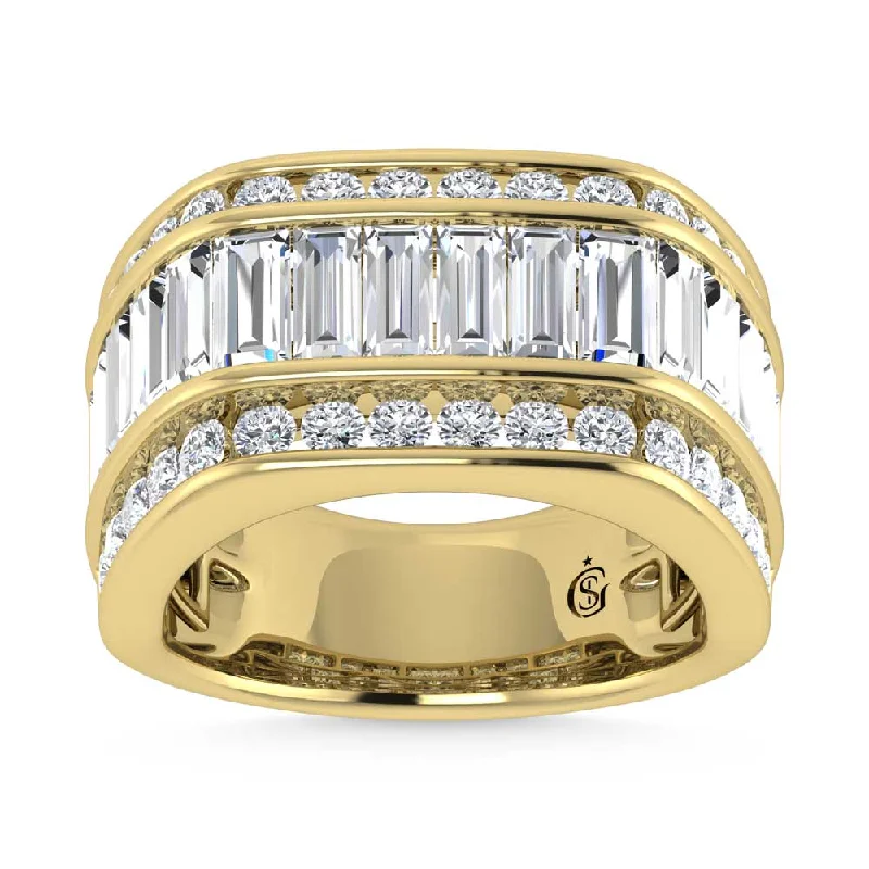 Women’s personalized engagement rings-14K Yellow Gold  5 Ct.Tw. Lab Grown Diamond Mens Ring