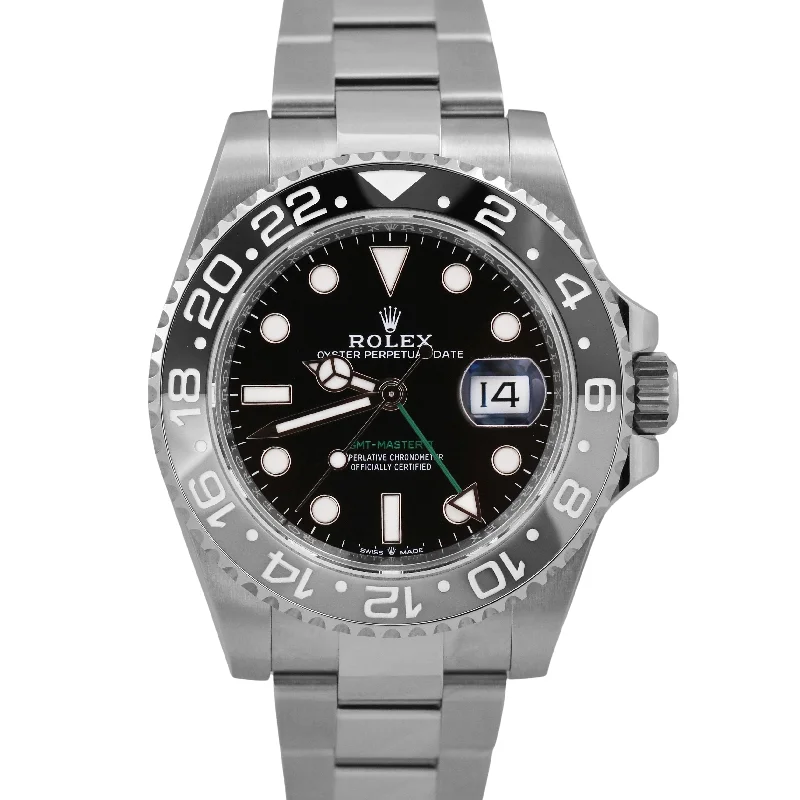 Unisex smartwatches for Android-NEW OCTOBER 2024 PAPERS Rolex GMT-Master II BRUCE WAYNE Ceramic 126710 GRNR BOX