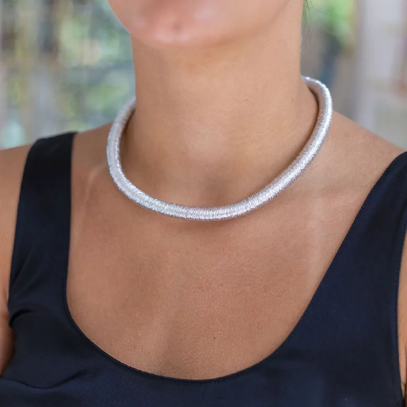 Women’s sapphire necklaces-Italian Cafe Necklace