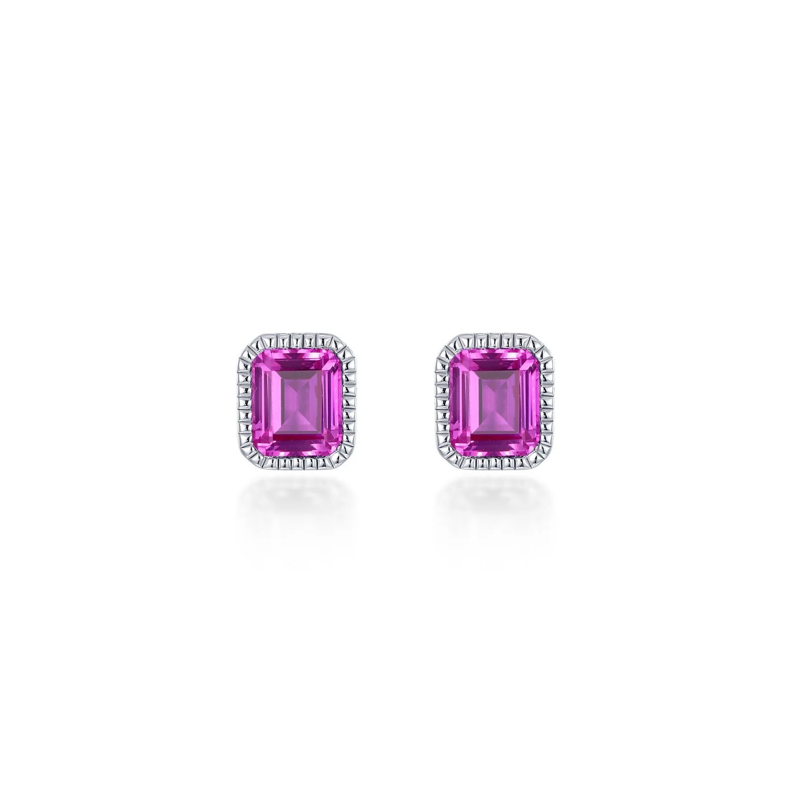 Women’s huggie earrings-Lafonn October Birthstone Solitaire Stud Earrings BE008TMP00