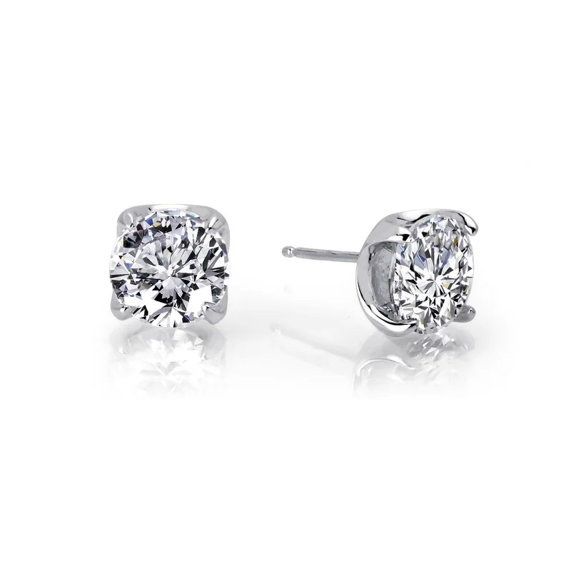 Women’s large hoop earrings-Lafonn Simulated Diamond 3.50ct Stud Earrings E0104CLP