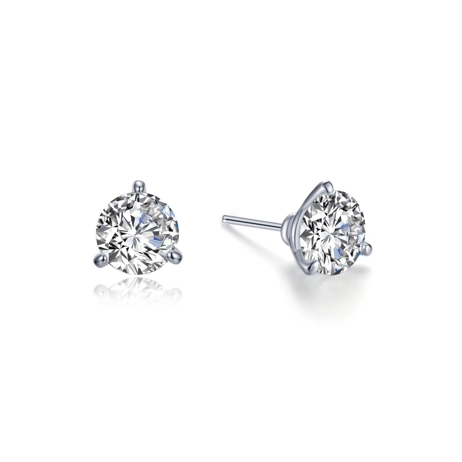 Women’s chic earrings-Lafonn Simulated Diamond 1.50ct 3 Prong Stud Earrings E0479CLP00