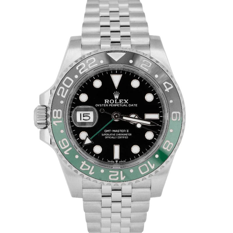 Unisex luxury watches-2024 NEW PAPERS Rolex GMT-Master II SPRITE Jubilee Green Watch 126720 VTNR BOX