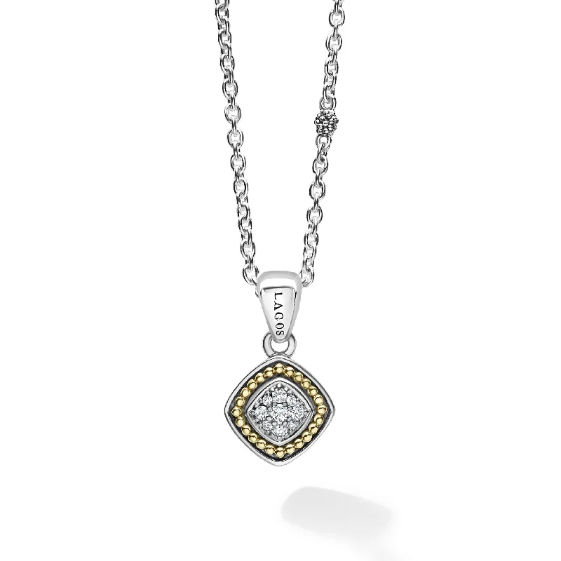 Women’s butterfly necklaces-Rittenhouse Two-Tone Diamond Pendant Necklace