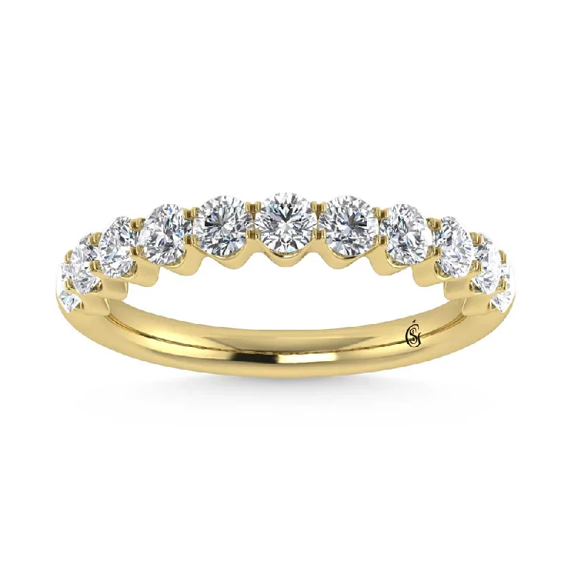 Women’s sapphire engagement rings-14K Yellow Gold Lab Grown Diamond 1 Ct.Tw. Band