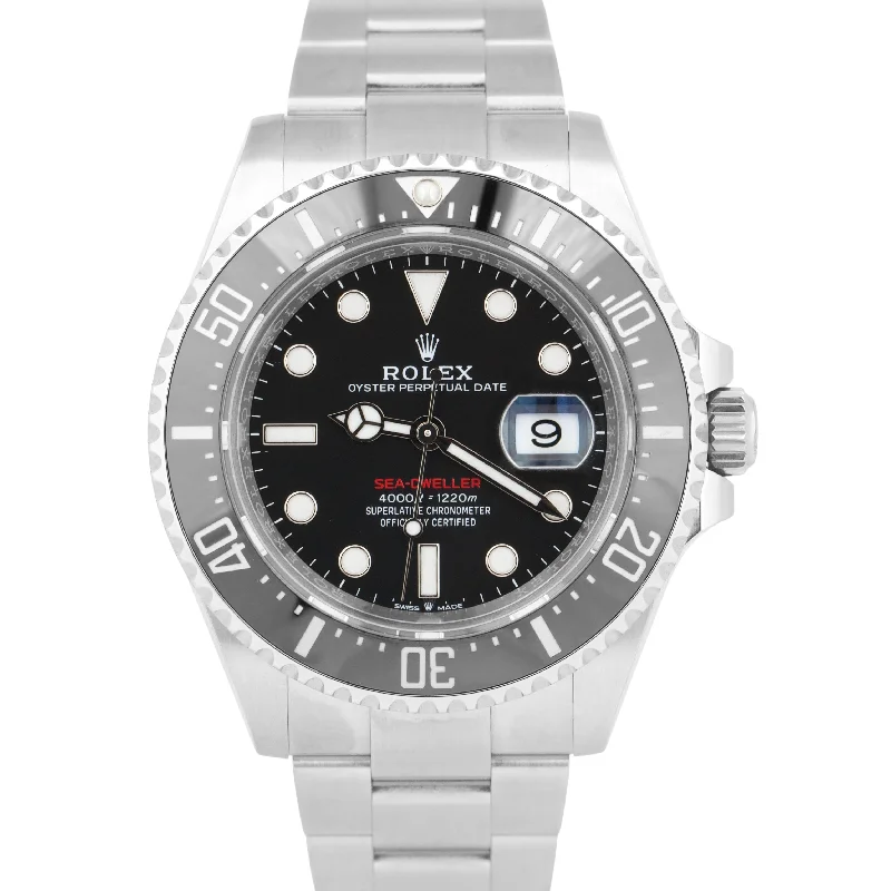 Unisex compact watches-2023 NEW PAPERS Rolex Sea-Dweller 50th-Anniversary Red Steel 43mm MK2 126600 BOX