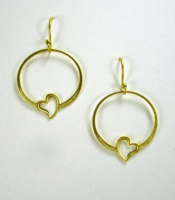 Women’s large earrings-Infinity Heart Earrings