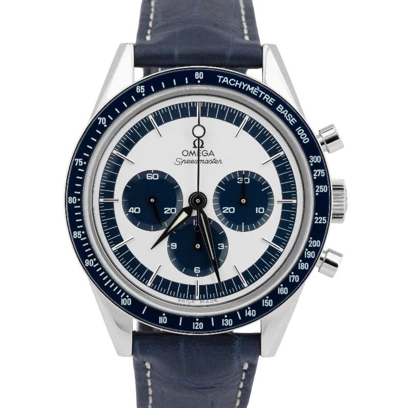 Unisex luxury watches-NEW PAPERS Omega Speedmaster BLUE CK2998 39.7mm Watch 311.33.40.30.02.001 BOX