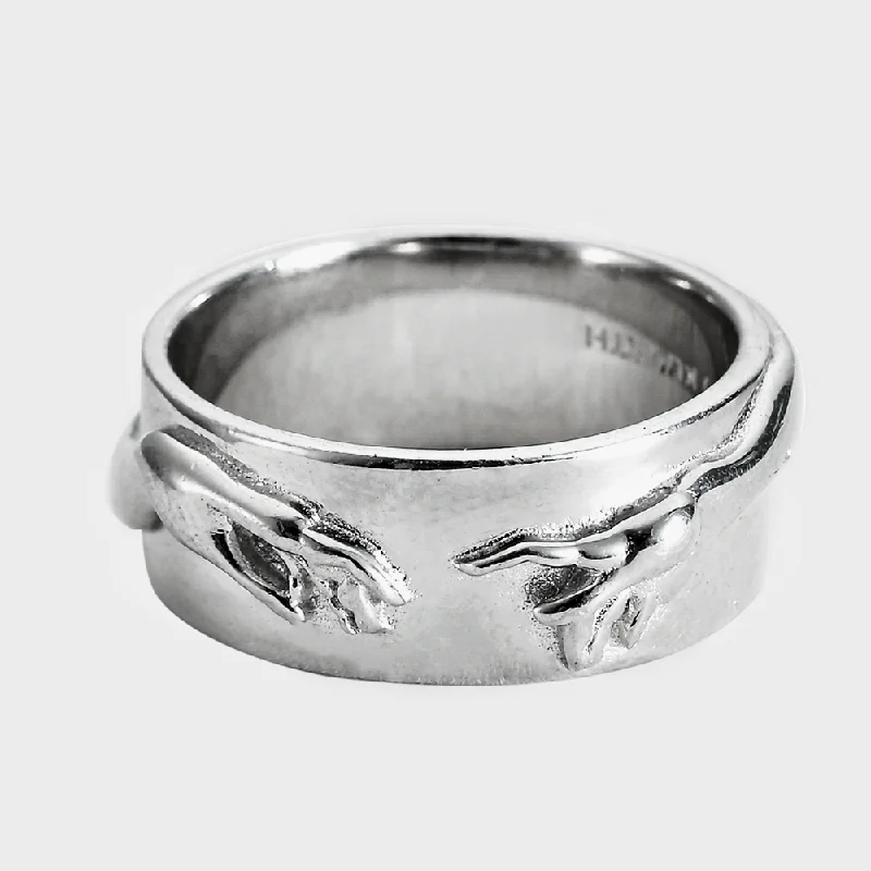 Women’s sparkling rings-The creation of Adam - Ring V3