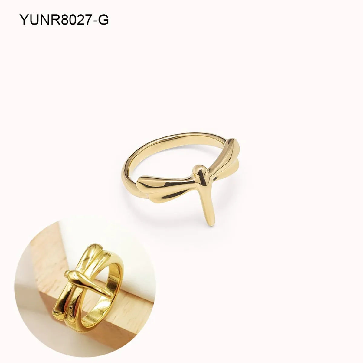 Women’s platinum rings-Wholesale Jewelry Simple Style Circle 304 Stainless Steel 18K Gold Plated Plating Rings