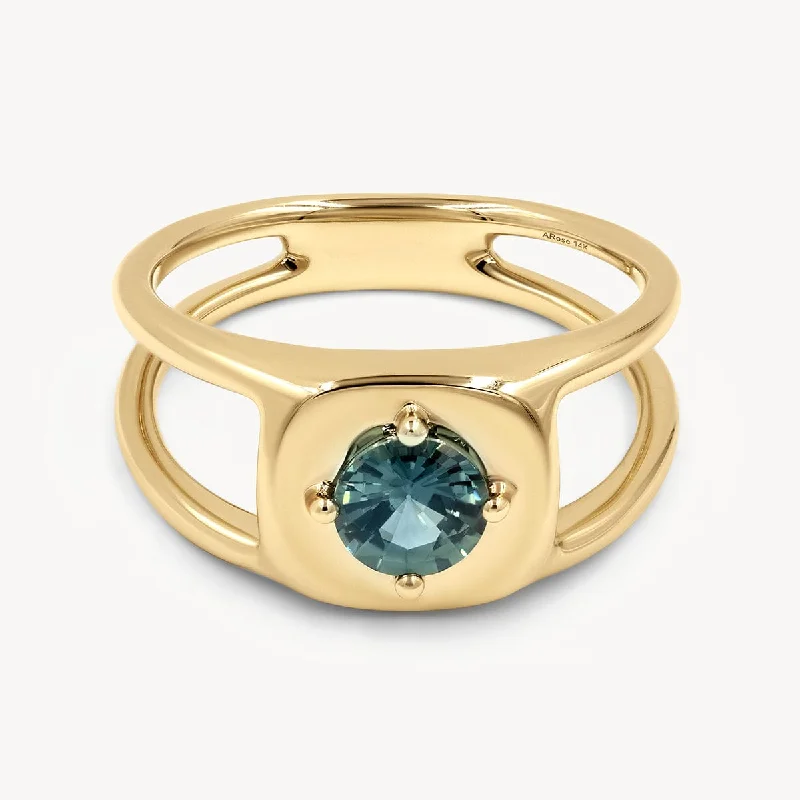 Women’s vintage-inspired rings-Montana Sapphire Oasis Ring