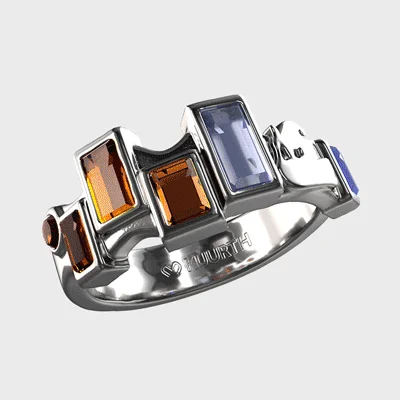 Women’s cluster rings-Impression, Sunrise - Ring