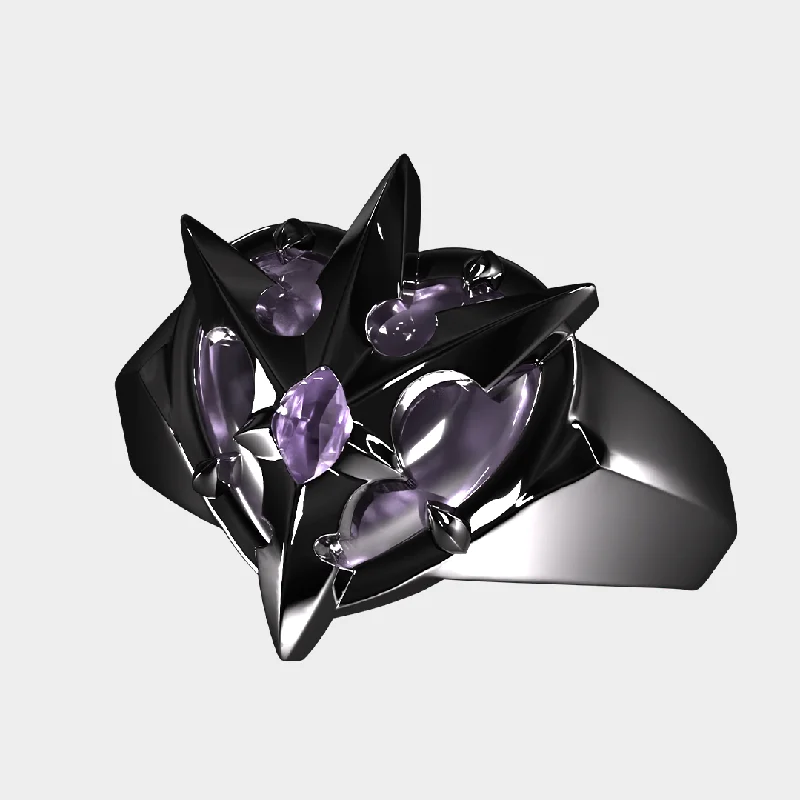 Women’s sleek rings-Tom - Purple Ring