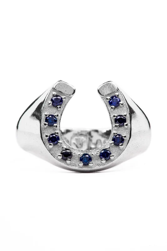 Women’s promise rings-Good Luck Ring - Sapphire